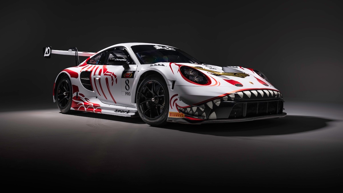 TheStintInside's tweet photo. We don't usually cover IGTC... but this one deserved a post 🦖⚔️

@AORacingUSA has unveiled "Bushi Rex", the samurai-inspired livery that will debut on its 911 GT3 R at next month's Suzuka 1000km.

@laurinheinrich_ , @PicarielloCA and @JAndlauer will share the #8 Porsche. https://t.co/TmstoVQOeE