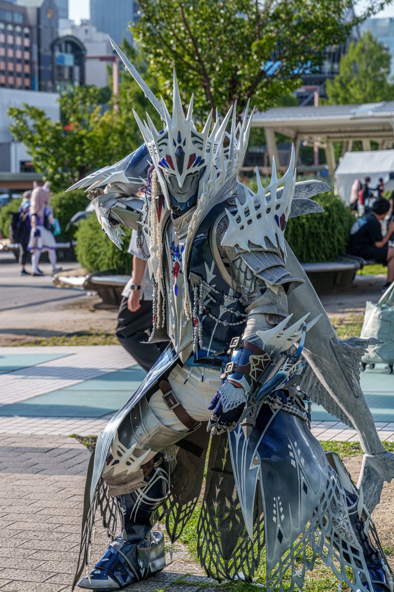 DNNinjin's tweet photo. 【cosplay】
Monster Hunter World: Iceborne
・EXラヴィーナγ（歴戦王イヴェルカーナ）
・瞬間レイトウ本マグロ

#MHIB #モンハン
#コスサミ2026 https://t.co/iCapFitQPk