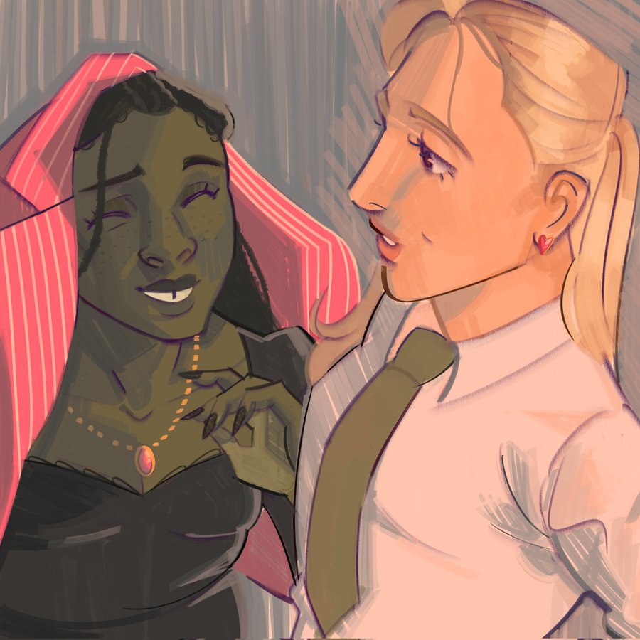 spawnofarse's tweet photo. Forgot to say that it's a redraw of this older gelphie piece i drew ✌️ https://t.co/n2mt4iHGM5