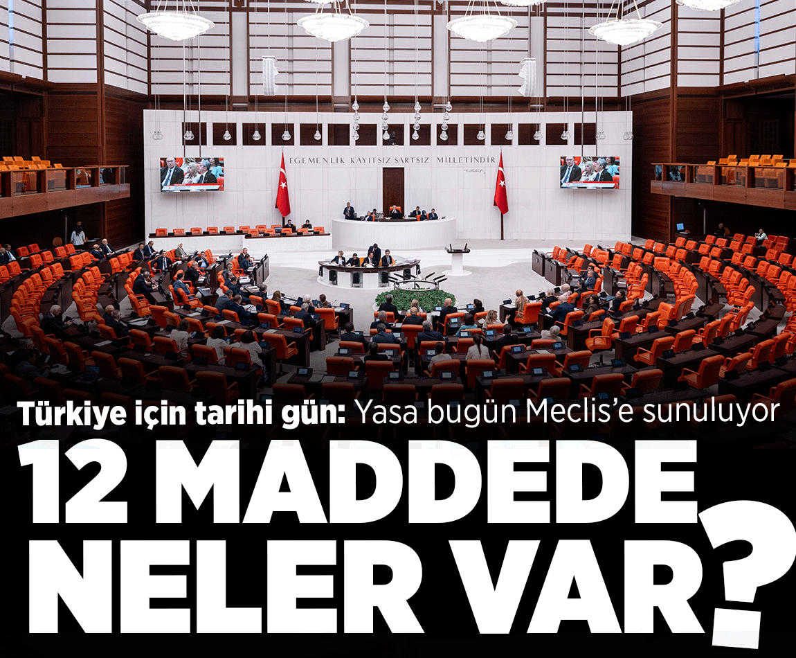 milliyet's tweet photo. — Türkiye için tarihi gün: Milli Dayanışma ve Toplumsal Bütünleşmenin Güçlendirilmesine Dair Kanun Teklifi bugün Meclis'e sunuluyor

Peki 12 maddede neler var? İşte ayrıntılar 👇

https://t.co/IfOBlEIWuD https://t.co/OLLbzPVXXZ