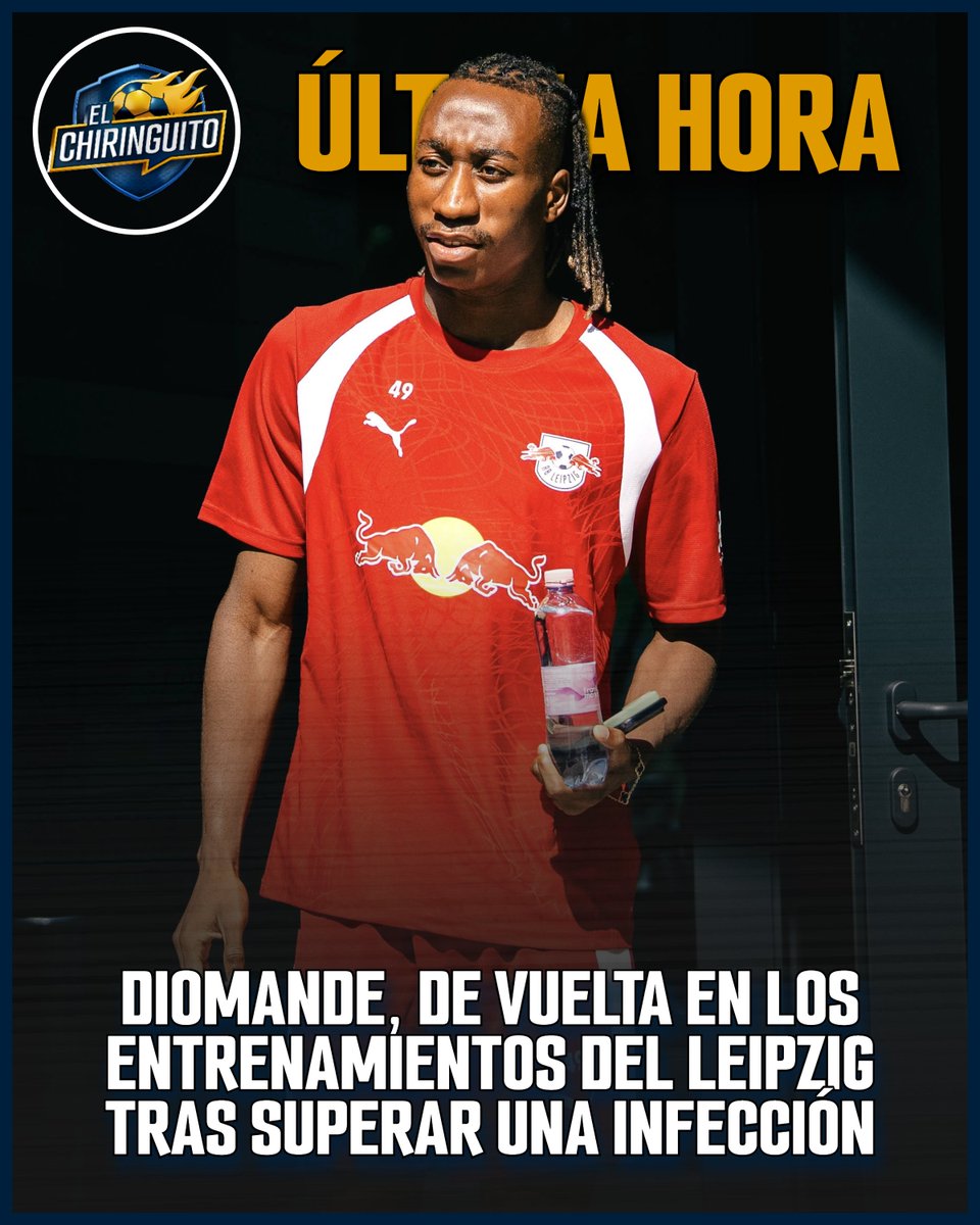 elchiringuitotv's tweet photo. 🇨🇮 Diomande ya está de vuelta en los entrenamientos con el RB Leipzig.

👉 El club informó de que el jugador sufrió una infección y ha estado ausente estos últimos días. https://t.co/l0UwBE90aF