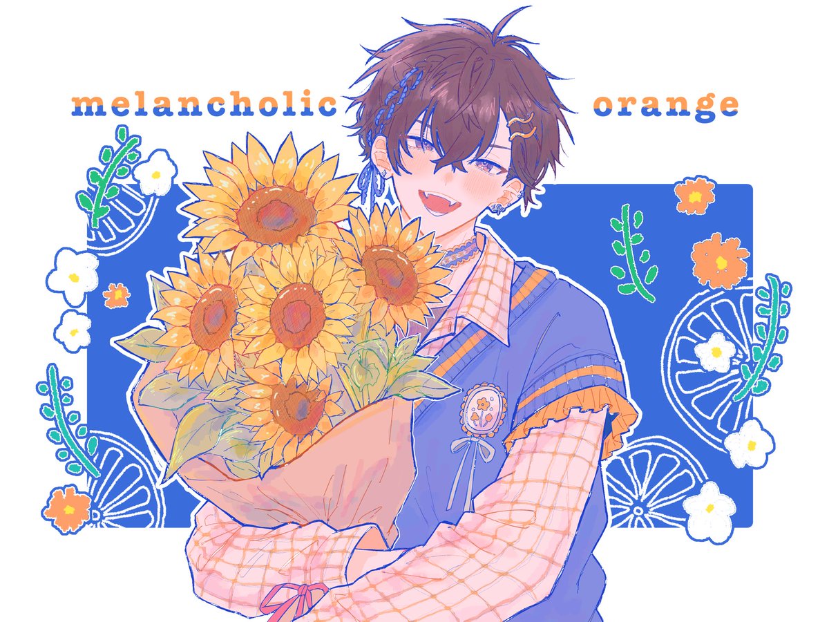 nokotta_poi's tweet photo. 🍊🟦✨🎀 https://t.co/vv4Qix3fga
