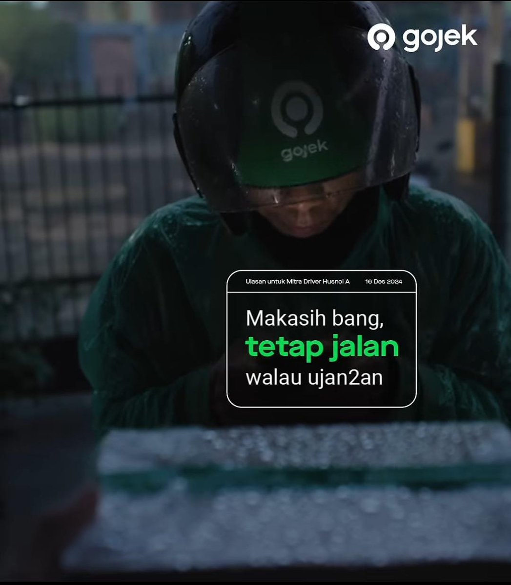 tifaniaaa55's tweet photo. ada bang gojek selalu ngerasa untung soalnya driver yang tetap bantu sampai tujuan dengan tenang. itulah yang bikin aku makin percaya klo Bersama Pasti Ada Jalan https://t.co/wVK1kS03EG