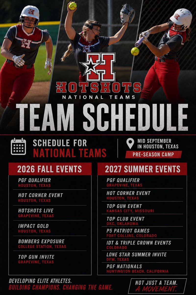 AthletesCSA's tweet photo. There is always discussion about how to get the best exposure and have your talent recognized. 

Here’s an opportunity to tryout for the Hotshots. 

Non Parent Coaches - 4 National Titles - Top Finishes at major tournaments - over 200 Coaches on the sidelines last summer 

Let’s gooooo