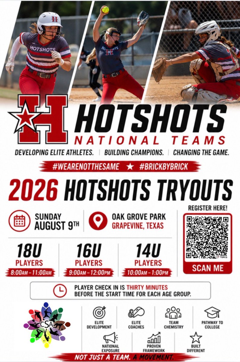 AthletesCSA's tweet photo. There is always discussion about how to get the best exposure and have your talent recognized. 

Here’s an opportunity to tryout for the Hotshots. 

Non Parent Coaches - 4 National Titles - Top Finishes at major tournaments - over 200 Coaches on the sidelines last summer 

Let’s gooooo