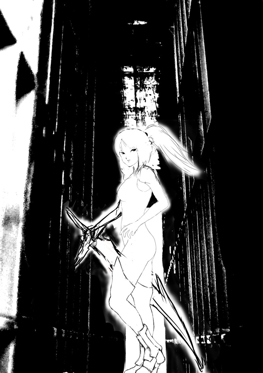 animalmalun's tweet photo. #イラスト
#illustration 
#darkfantasy 

進捗
←before  after→

構図やキャラのポーズが気に入ったので
どんどん行くかも知れません。

空洞の奥に空を配置
天井に骸骨をぶら下げました。
甲冑もアイデアをまとめました。

キャラがレオタードアーマーになるかも知れません。 https://t.co/VL0bKYL6eO