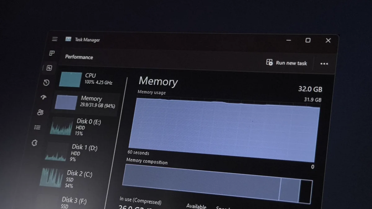 Windows 11 32GB RAM