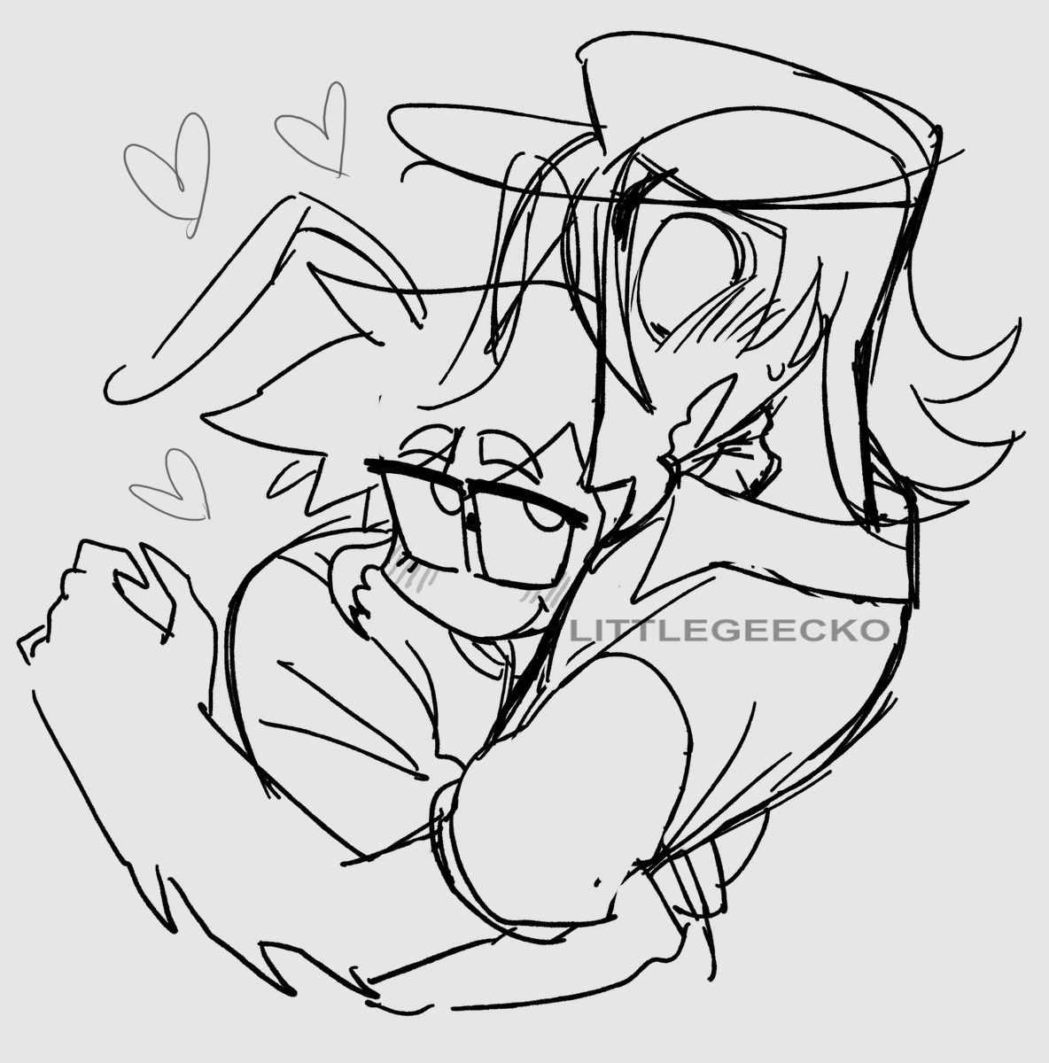 littlegeeckoALT's tweet photo. Heres some doodles of me trying to figure out my Anton's mandibles + some Manton because of course #funhouse https://t.co/pZhHCvtLF3
