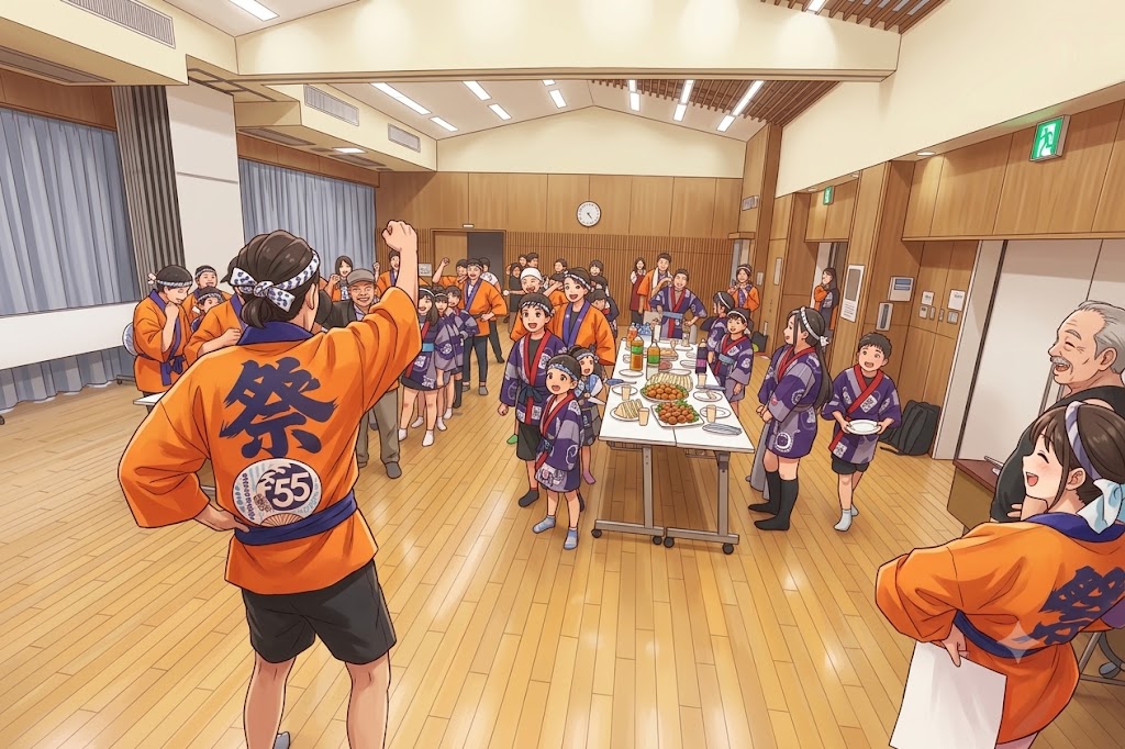 komeboy's tweet photo. ２０２６年8月４日金丸校区YOUYOU連で、久留米水の祭典そろばん総踊り参加しました今年は熊本震災で縮小パレードです。あと、昨日日本の最高気温40.4度更新、一番暑い夏です熱中症対策頑張りました
ｐｓ：個人情報の関連でアニメ化してみました https://t.co/ECtHdsRjGn