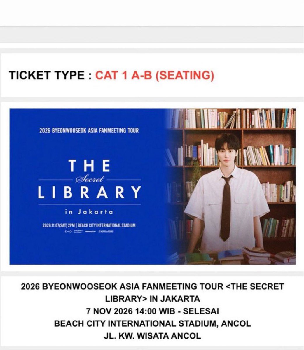 catlovets's tweet photo. WTS TIKET BYEON WOO SEOK CAT 1 #zonauangㅤ #wts #byeonwooseok https://t.co/hyaATuGEAv