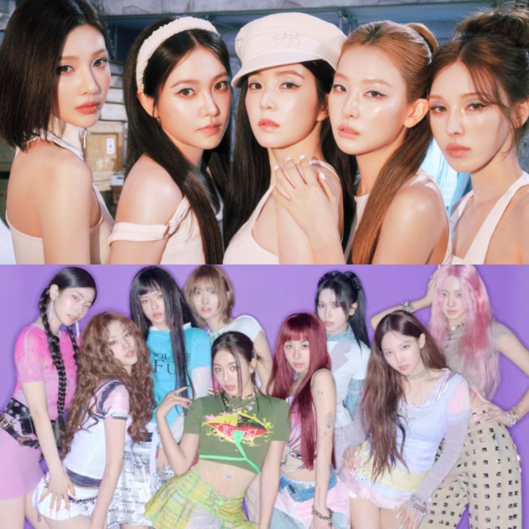 AboutMusicYT's tweet photo. ILLIT has named TWICE and Red Velvet as some of the artists they looked up to while growing up in a recent interview. https://t.co/ZQiaX8LN7h