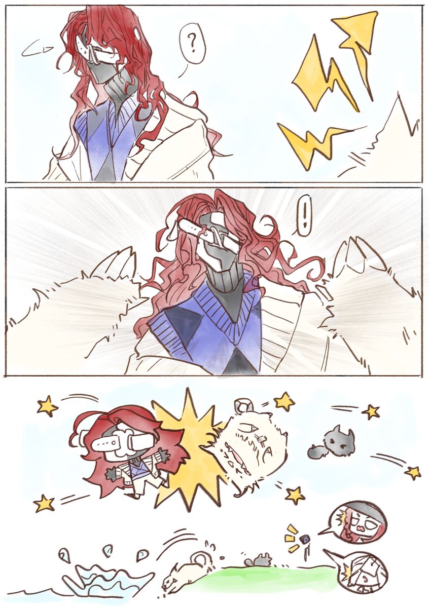 Jomji299's tweet photo. Double troubles 🐾 
A day in the Wilderness
#reverse1999 #aleph https://t.co/1UAMeErsSe