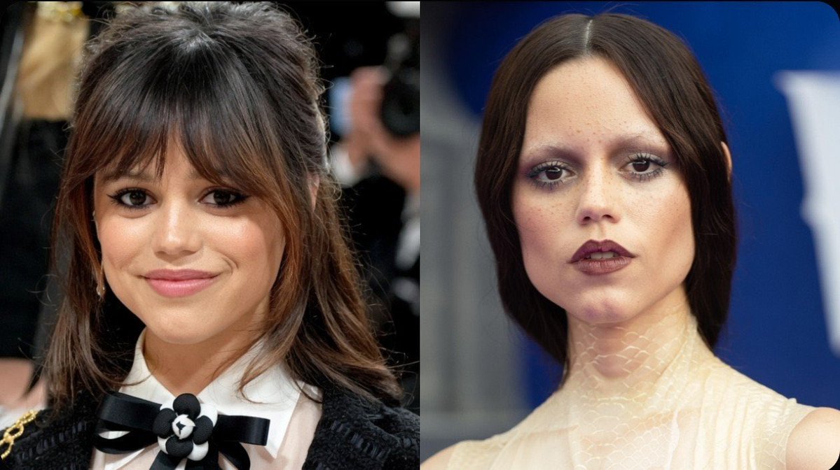 HeySaraya's tweet photo. Hey @grok what happened to Jenna Ortega face ? https://t.co/ndel8yn8nW