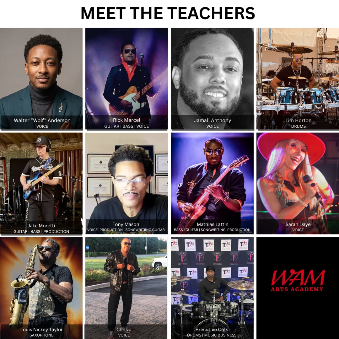 wamartsacademy's tweet photo. CUE THE APPLAUSE! 👋👋👋 
Introducing the legendary instructors of WAM Arts Academy
#wamartsacademy
#learnmusiconline
#onlinemusiclesson https://t.co/67QgNClj6w