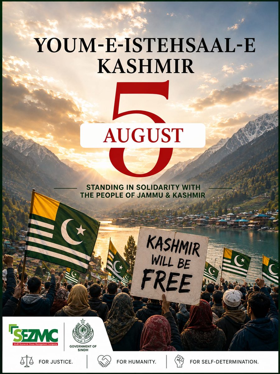 OfficialSEZMC's tweet photo. #KashmirDay #YoumEIstehsal #Kashmir #StandWithKashmir #HumanRights #Peace #Justice #Freedom #Solidarity #Hope #Pakistan #SEZMC https://t.co/k2LkaKlGJY
