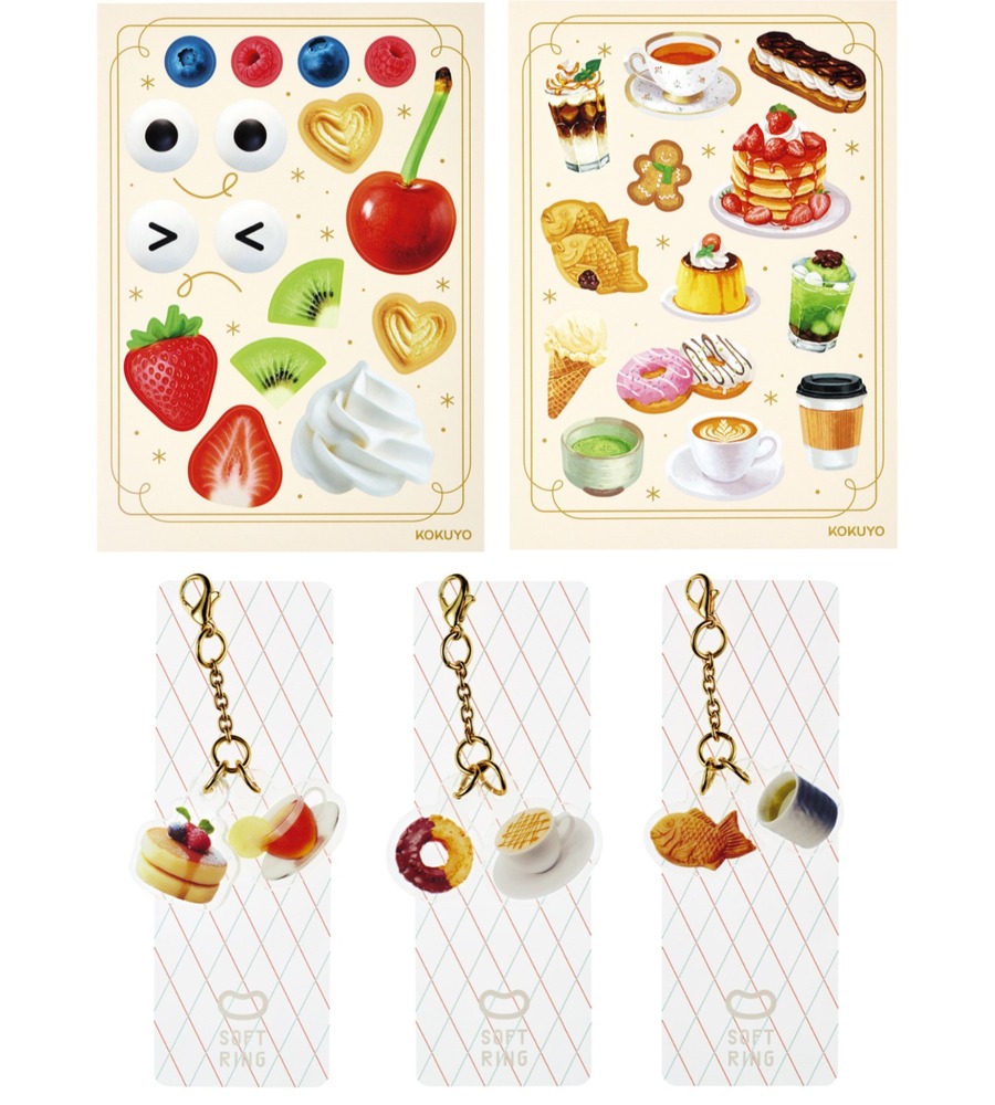 fashionpressnet's tweet photo. プリンやたい焼き、コクヨの「スイーツ柄ノート」アレンジできる“デコレーションシール”＆チャーム付きしおり - https://t.co/oP52aNC5dV https://t.co/djsV44xlM5