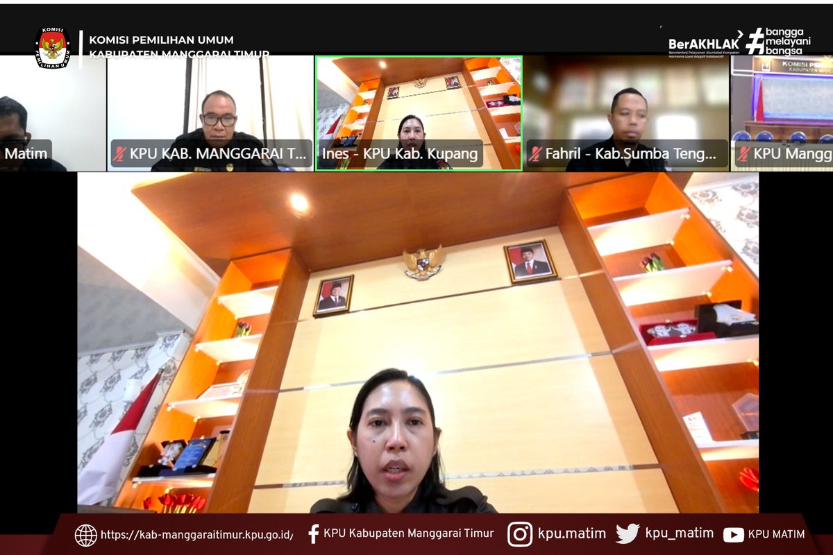 kpu_matim's tweet photo. #TemanPemilih, Ende, Ema, Ase, Kae, Lawa Manggarai Timur Ata Momang Dami

KPU Kabupaten Manggarai Timur ikuti KoPi Parmas Seri 30 Bersama KPU Provinsi NTT, Rabu (5/8/2026). Berita selengkapnya kunjungi : 🌐Web : https://t.co/y65FeUWcp4

#kpumanggaraitimur
#kpumelayani https://t.co/WUI3X8nSXg