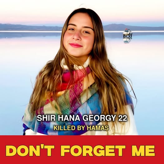 Wolfahontas's tweet photo. Shir Hana Georgy was just 22 years old. She was killed during the October 7, 2023 Hamas attack while trying to escape the Nova music festival.
Her life was cut short far too soon. May her memory never be forgotten.
#October7 #NovaFestival #Israel #NeverForget #StandWithIsrael 😢🇮🇱💔