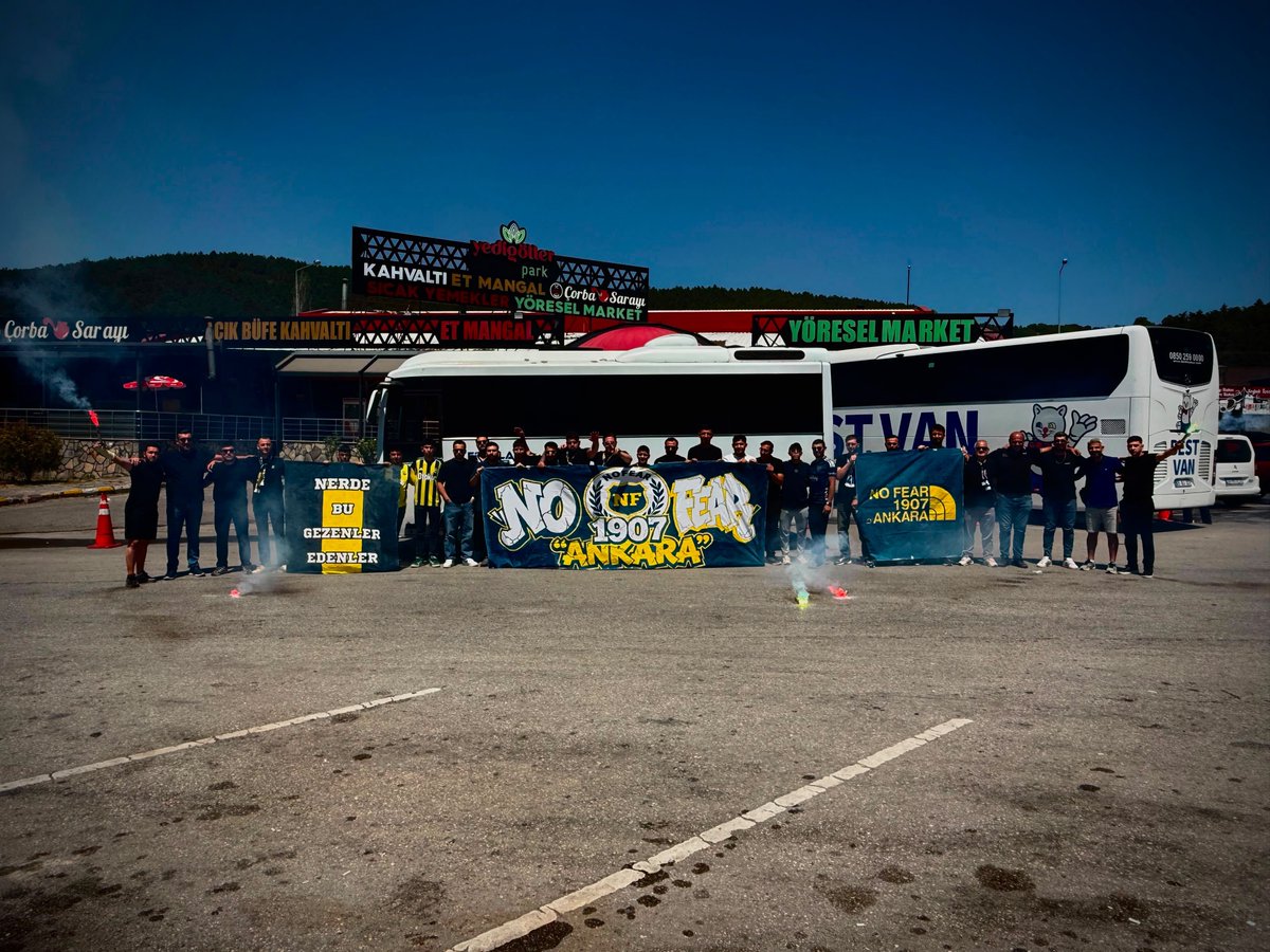 nf1907ankara's tweet photo. İNAN HİÇ FARKETMEZ

No Fear 1907 Ankara olarak, UEFA Şampiyonlar Ligi 3. Ön Eleme Turu’nda Sturm Graz karşısında mücadele edecek Fenerbahçemizi desteklemek için Kadıköy yolundayız.

#MenfaatsizFenerbahçeliler 
#NOFEAR06 https://t.co/qMltJntSnQ