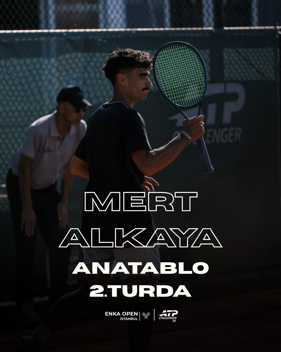 ENKAOPEN's tweet photo. Mert Alkaya ana tabloda tur atladı! 🇹🇷🎾

ENKA Open ATP Challenger 50 ana tablosundaki ilk maçına çıkan Mert Alkaya, Gürcü rakibi Saba Purtseladze’yi 7-6, 6-4’lük setlerle mağlup ederek adını bir üst tura yazdırdı. 👏🔥

#ENKAOpen #ATPChallenger #Tennis https://t.co/JuRP2fsMdT