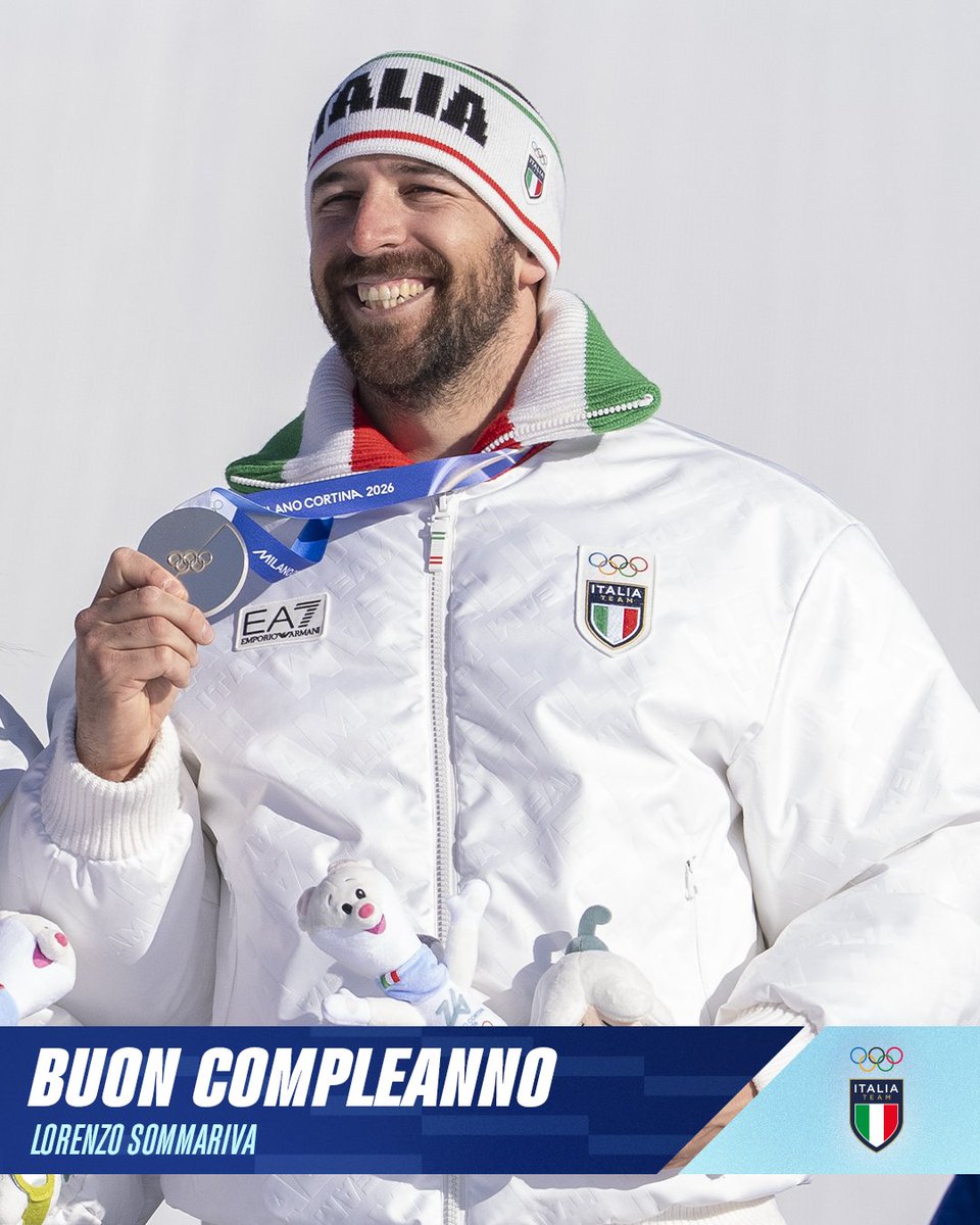 ItaliaTeam_it's tweet photo. Oggi si festeggia in casa Italia Team! 💙
Tanti auguri al nostro Lorenzo Sommariva 🇮🇹 🏂🏻
Facciamo sentire tutto il nostro affetto nei commenti! 🎂🥳
#ItaliaTeam #HappyBDay #ClubOlimpico @Fisiofficial https://t.co/EsdTzis5Ra