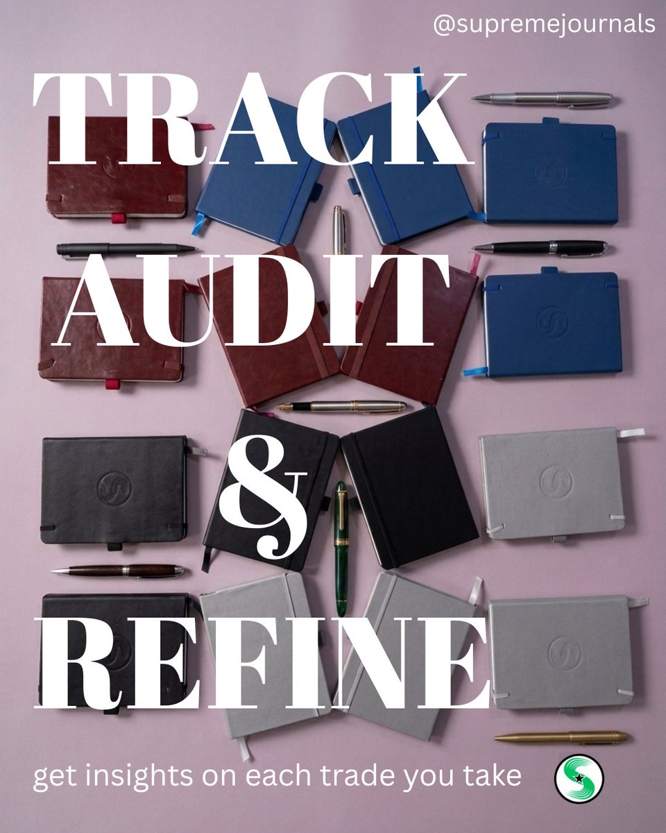 supremejournalx's tweet photo. Get one step closer to your trading goals with each trade using the MECHANICAL TRADING JOURNAL https://t.co/1jBJm2eLPZ