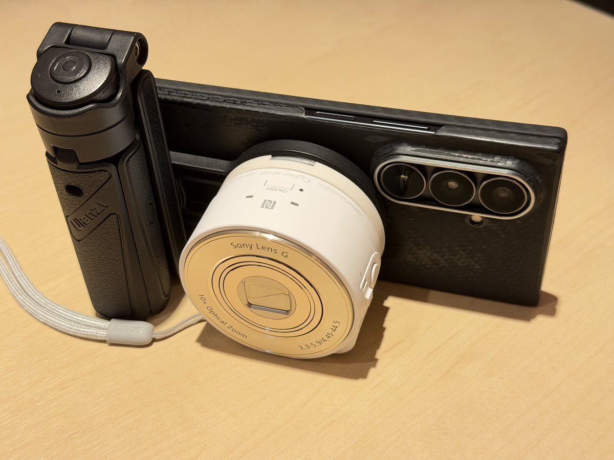 Galaxy Z Fold7＆懐かしのレンズスタイルカメラDSC-QX10をmagsafe化