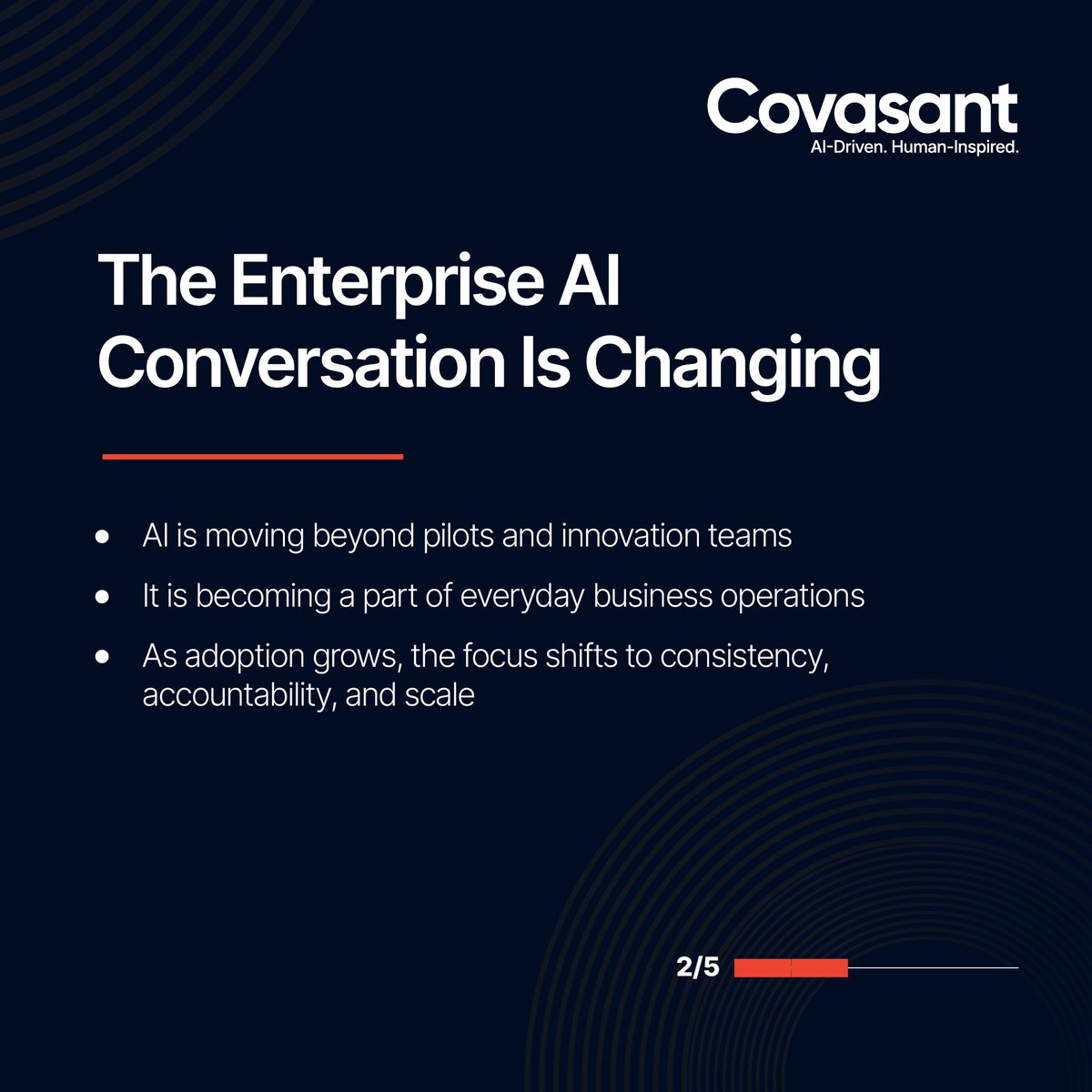 covasant_tech's tweet photo. Most enterprise AI initiatives stay trapped in the pilot phase. They show promise in pilots, but struggle to scale. A CAIO builds the operational structure that connects executive priorities with real-world business results. https://t.co/eh7Pamod0s
#ChiefAIOfficer #CAIO #Leader https://t.co/7NKT33tx0Q