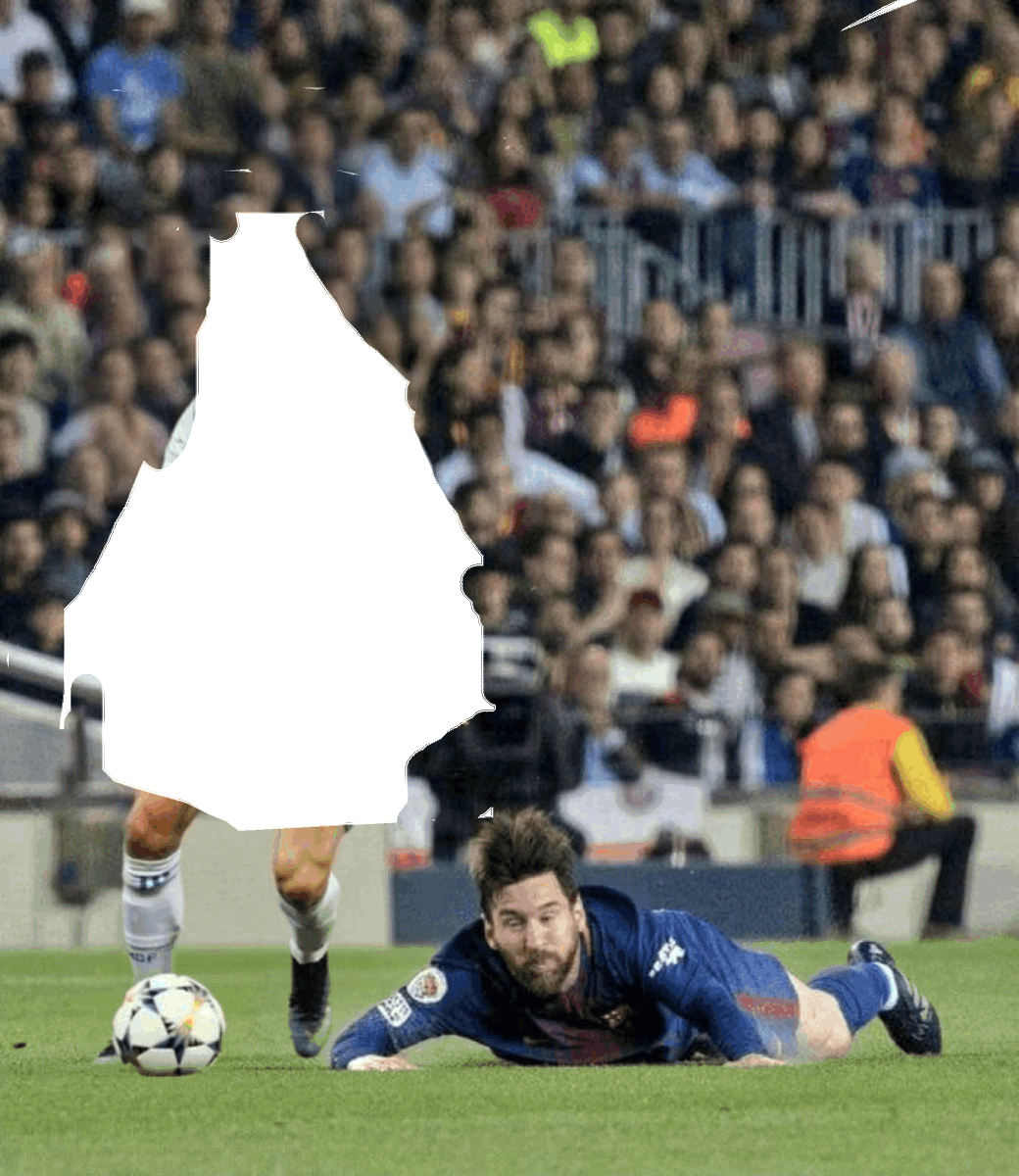misha8s's tweet photo. Can you guess who knocked Messi down? 👀 https://t.co/58rJ2H9Rw8