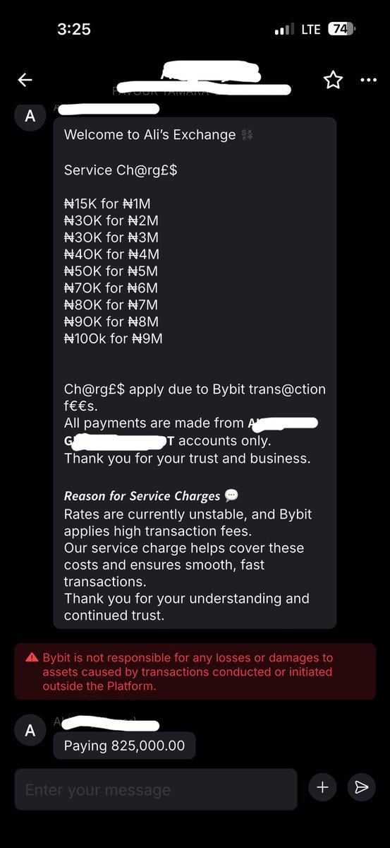 marjidofficial's tweet photo. This happened to me few days ago. This are the bad eggs spoiling the P2P Market. Omo na @MySpenda dey save me this period oh! 

See wetin this P2P Vendor dey charge me. God abeg 😭 https://t.co/GPSBq30k4x