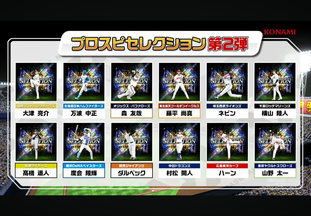 dora_kobaback28's tweet photo. セレクション中日は大野と村松ですね！
どちらともステアップされてると嬉しいですね！
 #プロスピA  #中日純正 https://t.co/M57ljjBPnP