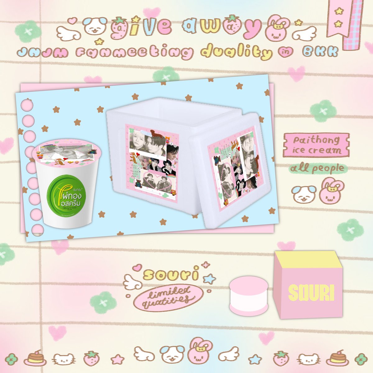 juztbeben's tweet photo. pls kindly rt 

🐶🐰giveaway ₊˚⊹ᰔ
☆ jnjm fanmeeting duality in bkk🪽

🍦ice cream - 100 cups
🐰keyring - 50 pcs

9 august 2026 (sun)-time: tba
@ impact arena

♡ rt and show this tweet 

#NCTJNJM_FANMEETING_TOUR #NCTJNJM_FANMEETING_TOUR_DUALITY
#NCTJNJM_FANMEETING_TOUR_in_BKK https://t.co/b2sFqDcTU9