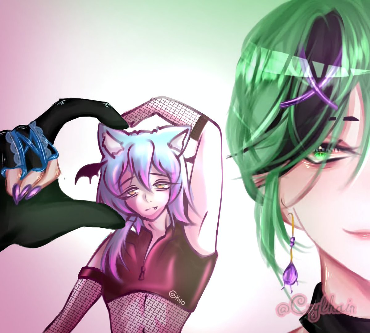 _kouchii013's tweet photo. Art Collab dump with my pre 🩵💚(Part 2) https://t.co/STXbPxLnTn