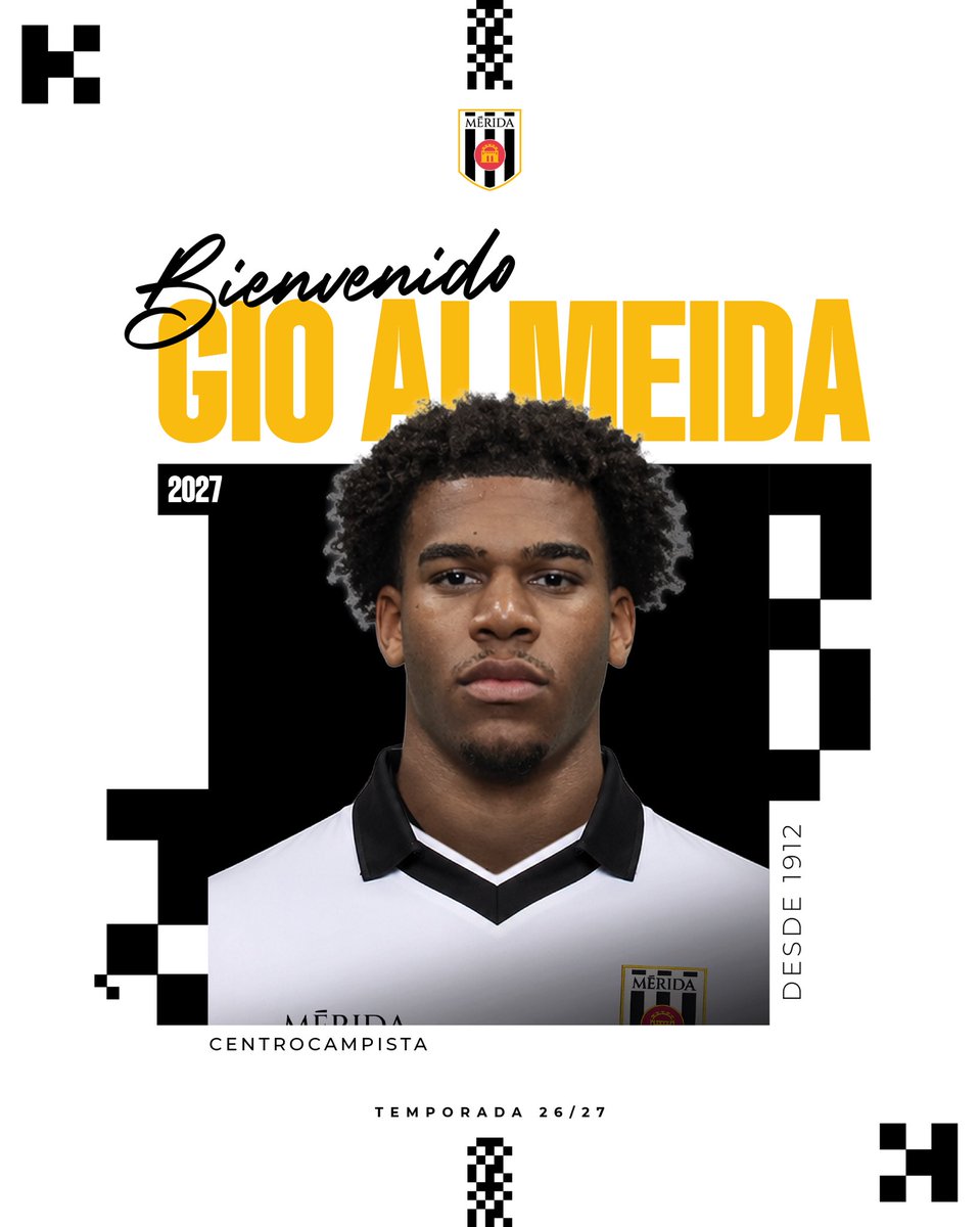 Merida_AD's tweet photo. ✅ 𝐎𝐅𝐈𝐂𝐈𝐀𝐋 |

⚪️⚫️ Gio vuelve al Mérida 

💪🏽 ¡Bienvenido de nuevo! ¡Vamos a por la nueva temporada! 

📲 https://t.co/2laTDVdJxD https://t.co/On2DK6VHBU