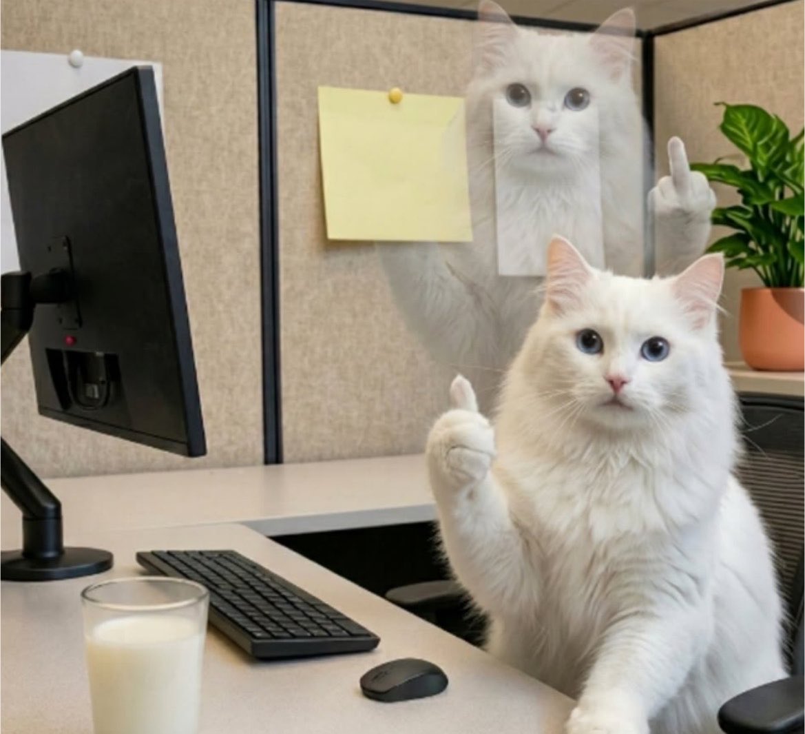 AmanLekinWhy's tweet photo. Boss: Be nicer to people at work 
Me: https://t.co/oF6gvhj6cC