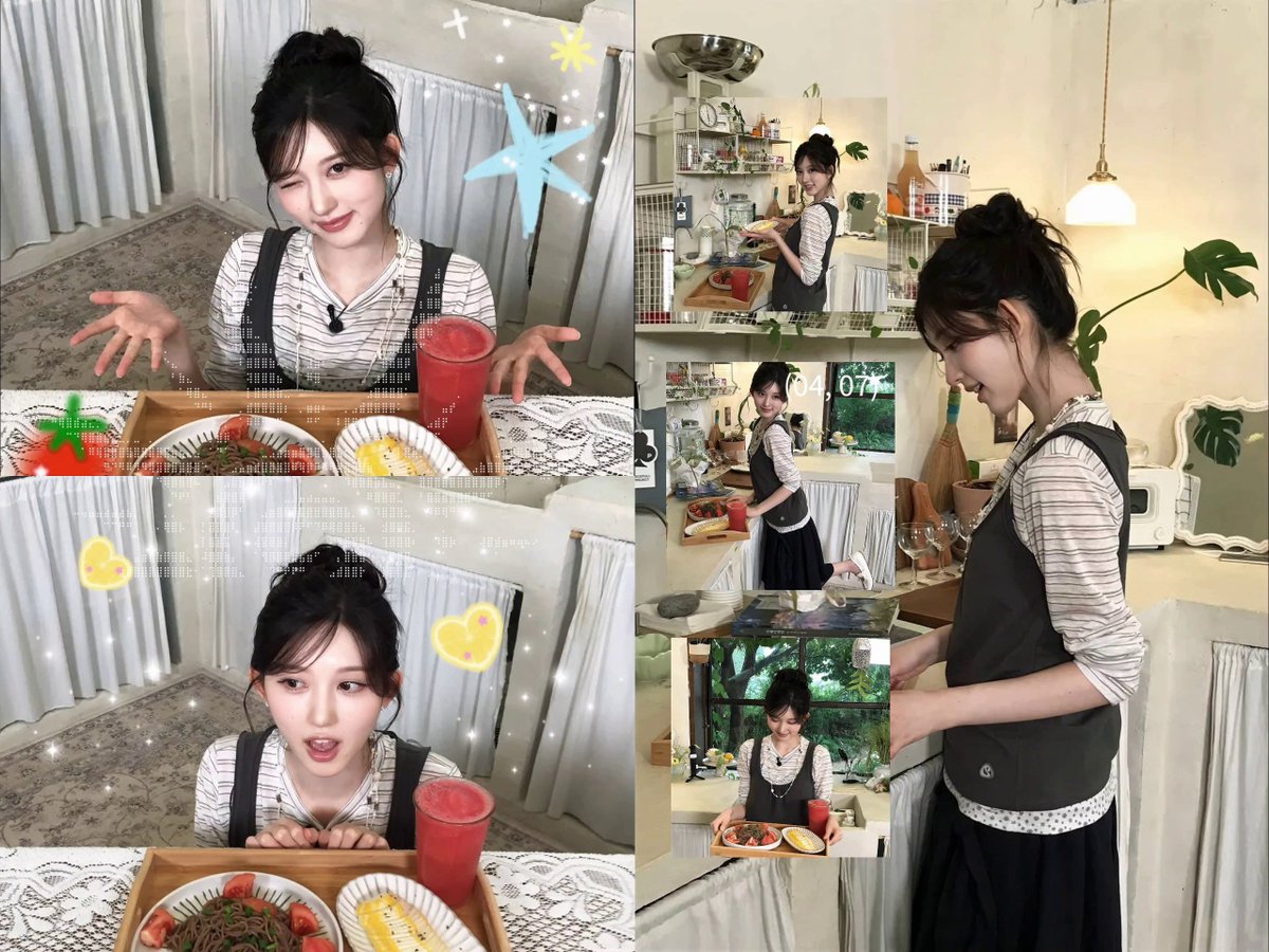 kimguaeul's tweet photo. ꒰  𖦹 ׂ 𓈒 Happy mood, happy life ?!  🍓🥞 Bangga banget sama diri sendiri hari ini!  𖥻Koki_Gaeul ♡ My heart feels sho sho full after making this yummy meal. ★ Let’s see . . What should I cook next, guys? 👀 https://t.co/VTLknrPNZY