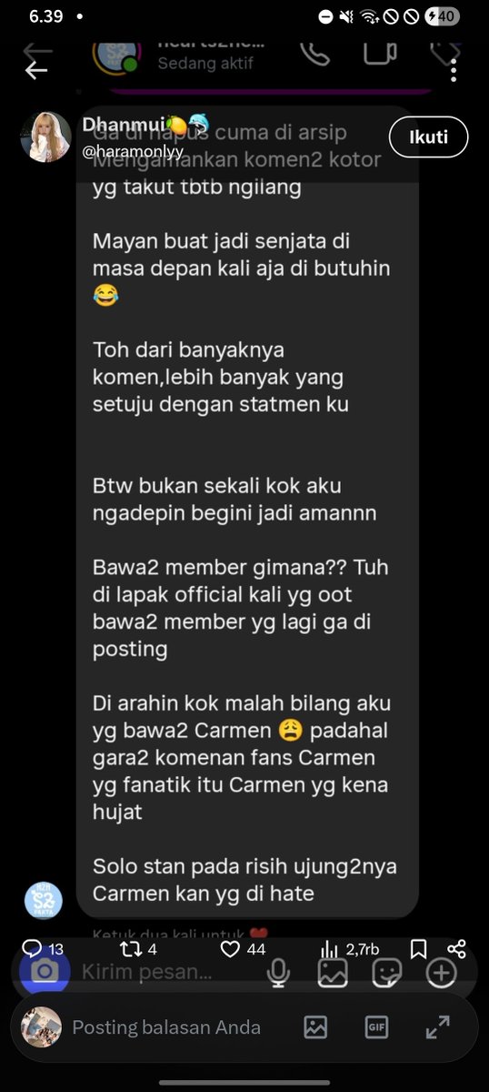lemenkaa_'s tweet photo. @fwoomelz post an dia kirain udh dihapus trnyata di arsipin doang, trus malah blng gini wkwk https://t.co/3a0ww5O6PY
