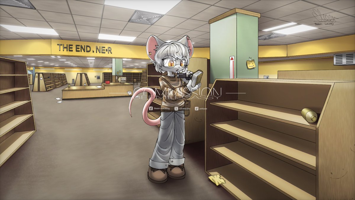 bikabeem's tweet photo. CMS Reposted - 14/4/26 | 📚💛
#backrooms #furryartㅤㅤㅤ https://t.co/RxuMqzmj0i