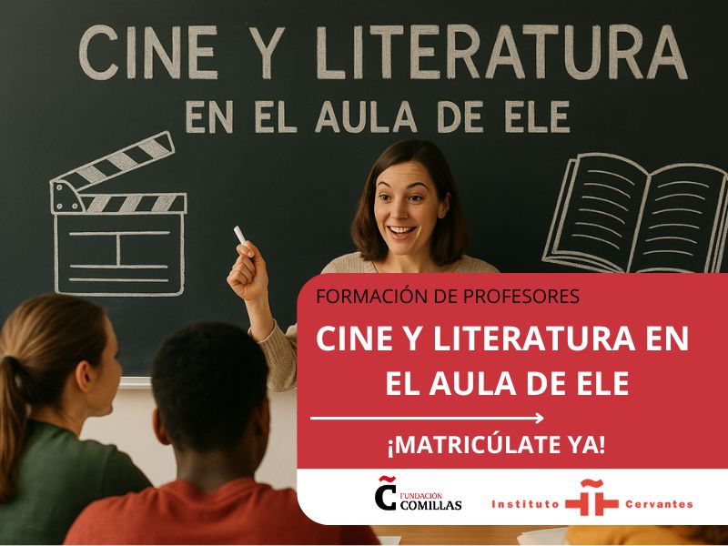 FundComillas's tweet photo. 🔺 FORMACIÓN | ¿Eres profesor/a de ELE? Esto te interesa. Curso de «Literatura y Cine en el Aula de ELE».
  
📅 Del 1 al 30 de octubre
💻 Modalidad en línea y asíncrona
⏱️ 30 h de formación
🎓 Curso reconocido por el @IC_FormaELE.

👉 + info.: https://t.co/AY5B809WU8 https://t.co/dndQGCgWCv