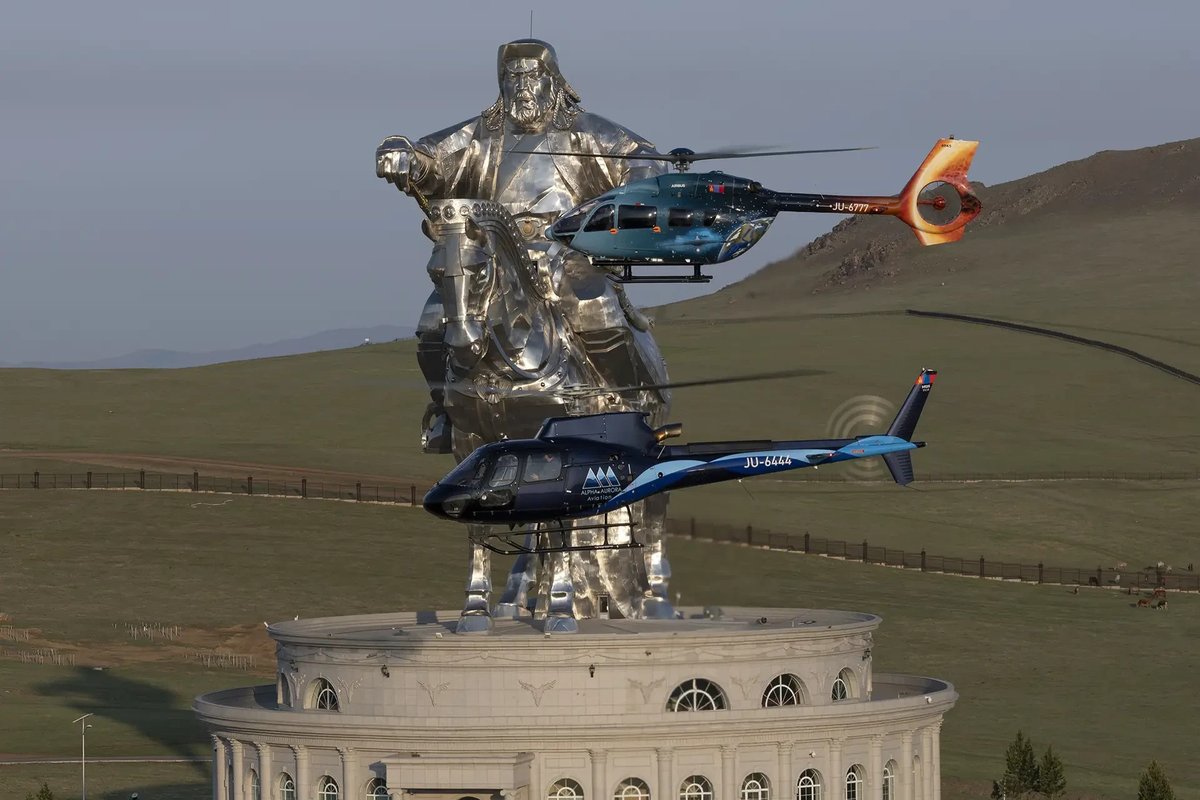 HeliOpsMagazine's tweet photo. Mongolia’s first commercial helicopter operator has grown from one aircraft to a seven-strong fleet supporting VIP transport, heli-fishing and mining. CEO David Edwards says flying in from Europe was easier than navigating airspace near China. Read more online. https://t.co/ZJQbbzO5TK