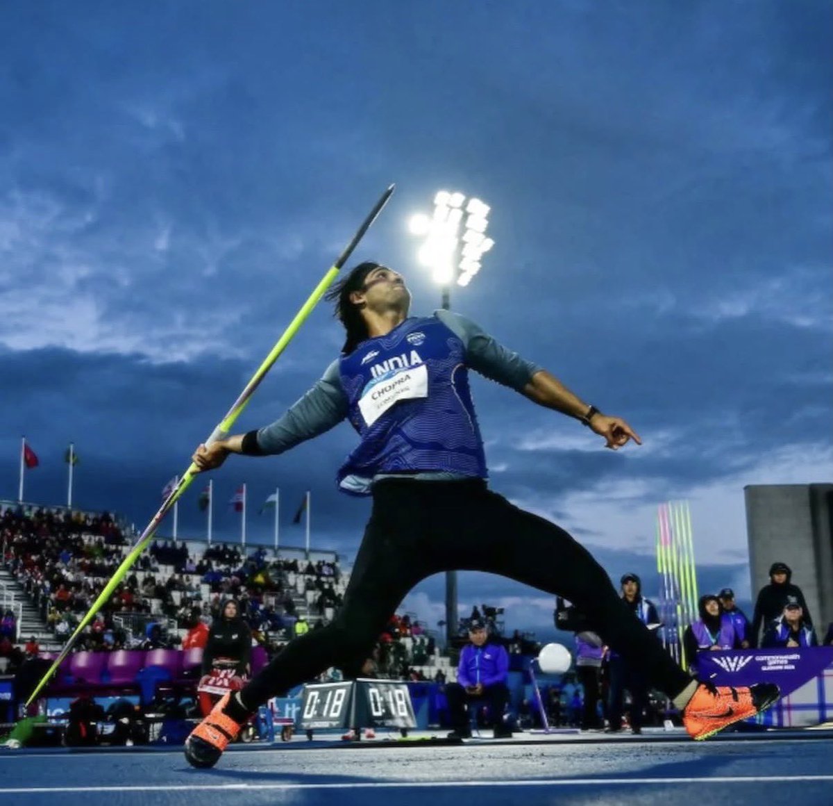 TheKhelIndia's tweet photo. Neeraj Chopra’s Instagram post after winning Silver at the CWG 2026! 🥈

“The past 10 months has tested me in ways I never expected. Recovering from multiple injuries, rebuilding my body, finding my rhythm again, and learning to be patient when all I wanted was to compete. “

“I was training every day without knowing if I will even have a season to compete this year. To be back competing at this level feels good.”