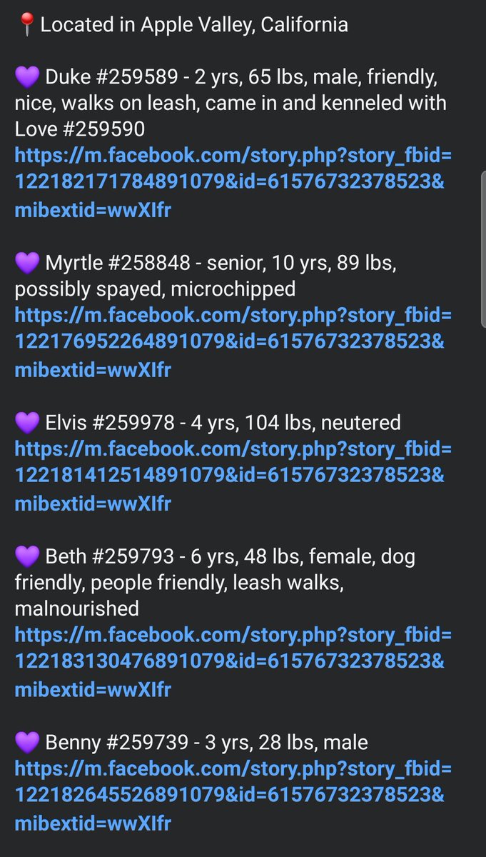 itsadogslifersq's tweet photo. #AppleValley kill list 8/4‼️
All wonderful #familydog|s who did NOTHING to deserve that fate and didn't sign up for this!
If you can adopt please complete application form IMMEDIATELY: https://t.co/gioZaZx6eI
Out of state possible w/ rescue OR licensed pet transport service‼️ https://t.co/VrqeXzjTlh