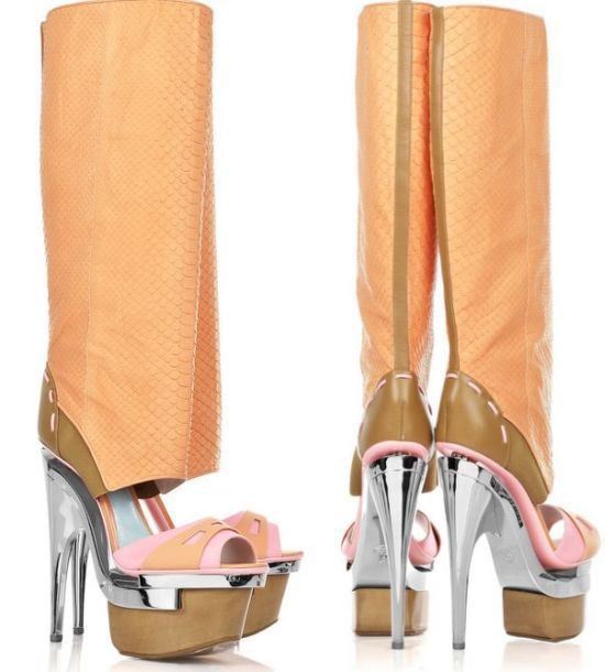 YSLONIKA's tweet photo. the girls LOVE the Versace python boots ! https://t.co/plpVwKTtJ8
