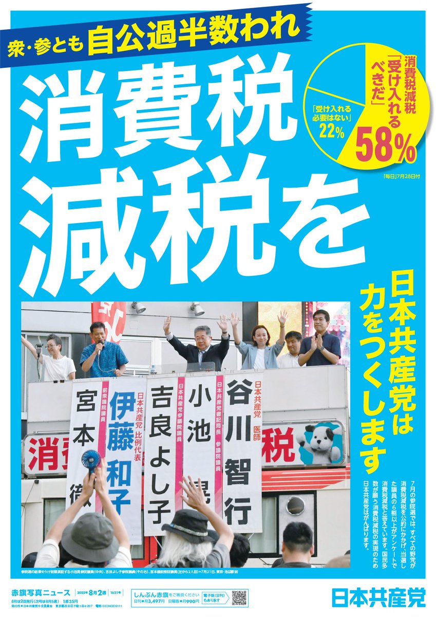 6LEjH8DcDxuhN1s's tweet photo. お前ら共産党は減税を主張していたんじゃなかったのかい。 https://t.co/HtUzOMZBsi