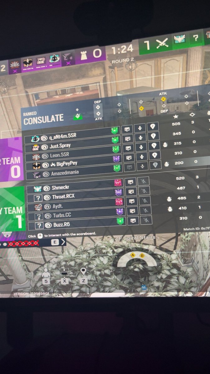 amazedmania's tweet photo. @Ubisoft @Rainbow6Game fuck your shitty matchmaking system https://t.co/mWBbvH9hER