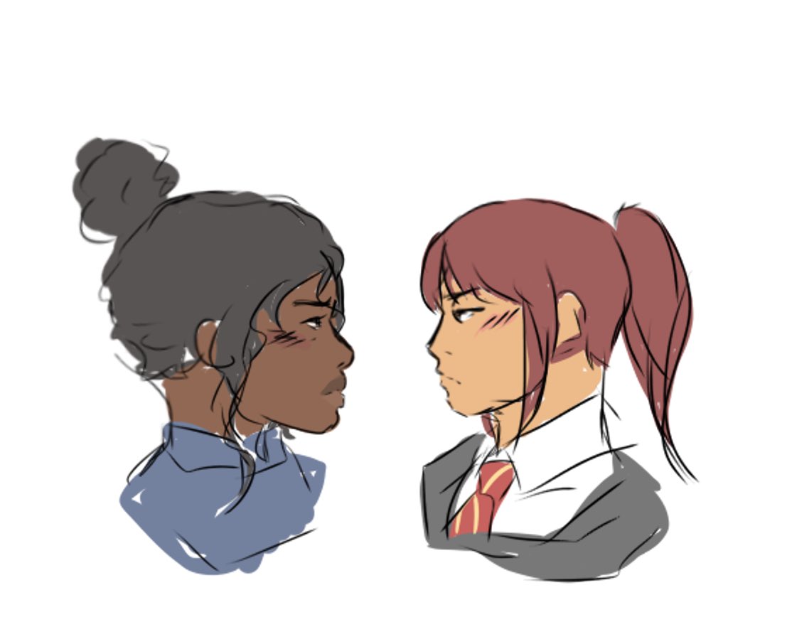hatsunelle's tweet photo. instead of hating each other rione and desjani shouod kiss am i right or am i right fellas https://t.co/7InA9SDKv0