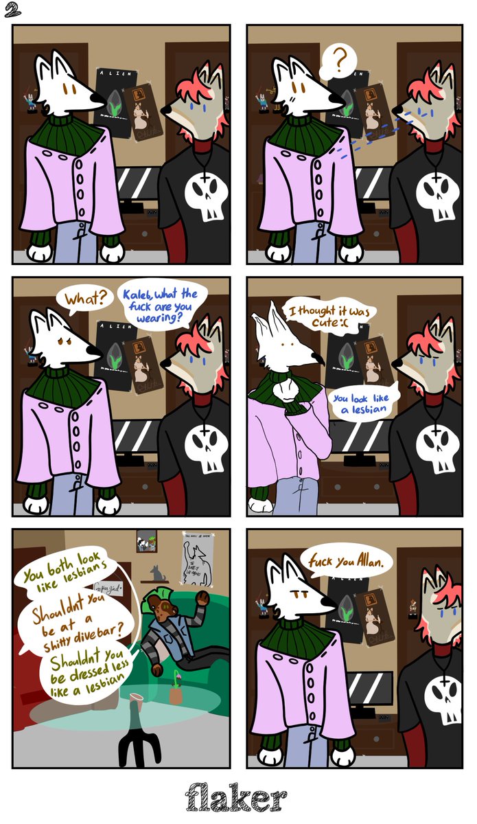 twibbrt's tweet photo. F.L.A.K.E.R 2 - They are all friends I swear #flakercomic https://t.co/WfkujMjHgD