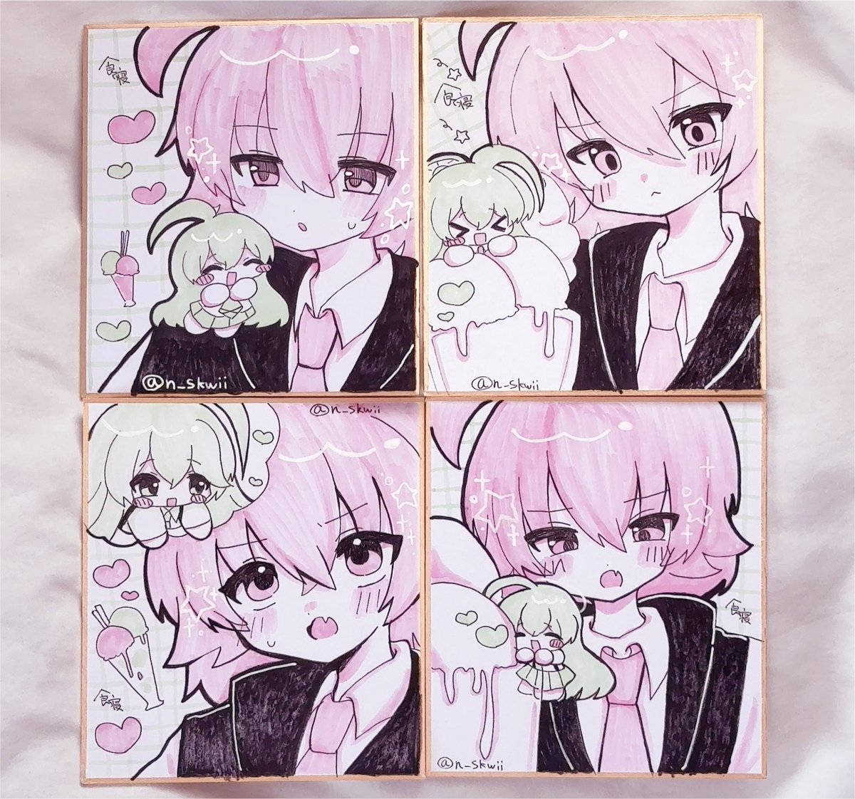 n_skwii's tweet photo. ユメホシ色紙描けました🎶
発送順次お待ちください！ https://t.co/cCfQEkJJtY