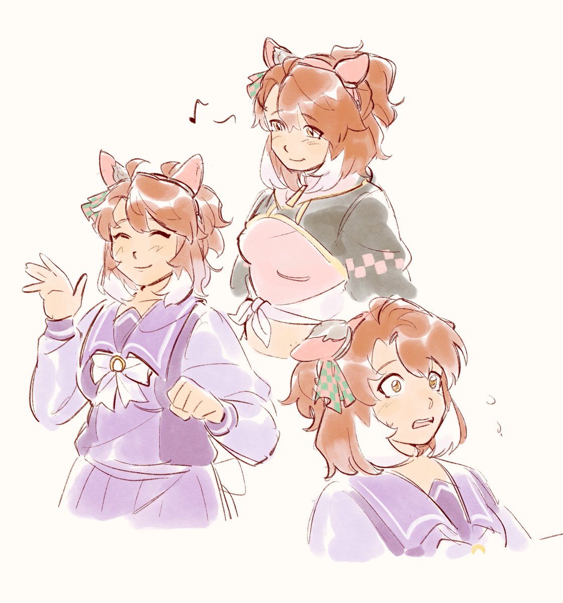 tanukimo_imo's tweet photo. dantsu sketches 🫶
#umamusume https://t.co/UgKzx4NFjm
