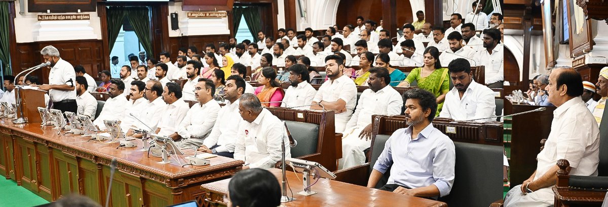 MarieWilson_TVK's tweet photo. மாண்புமிகு தமிழ்நாடு முதலமைச்சர் திரு. ச. ஜோசப் விஜய் அவர்களின் நல்வாழ்த்துகளுடன், தமிழ்நாடு அரசின் 2026–2027 ஆம் ஆண்டிற்கான திருத்திய நிதிநிலை அறிக்கையை தமிழ்நாடு சட்டமன்றப் பேரவையில் தாக்கல் செய்த பெருமைமிகு தருணம்.

@CMOTamilnadu @TVKVijayHQ 

#TNBudget2026 #CMVijay #TNGovt #TNAssembly #NMarieWilson